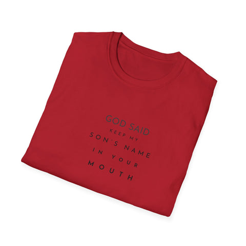 Image of God Said Unisex Softstyle T-Shirt