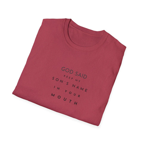 Image of God Said Unisex Softstyle T-Shirt