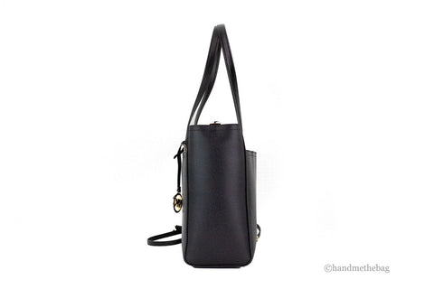 Image of Michael Kors Maisie Large Black Pebbled Leather 3-in-1 Multifunctional Crossbody Clutch Tote Bag