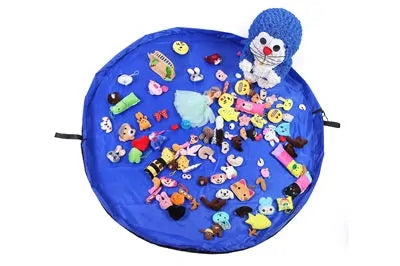 Image of Portable Kids Toy Storage Bag and Play Mat Lego