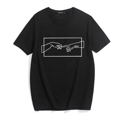 Image of Michelangelo T Shirt Aesthetic Art Harajuku Graphic Tees