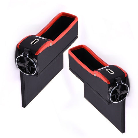 Image of Car seat storage box and drink holder