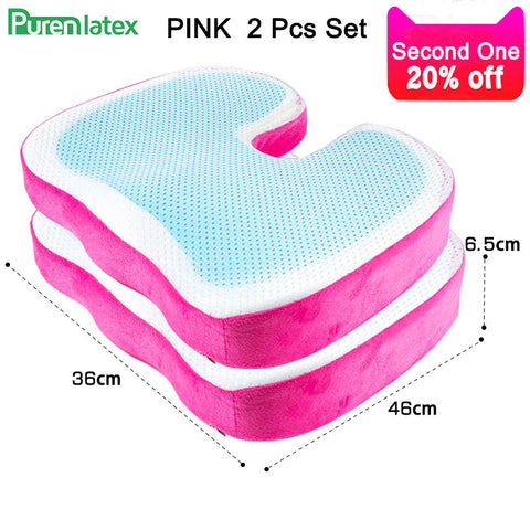 Image of PurenLatex 46*36 U Shape Silicone Gel Cushion Memory Foam Pillow
