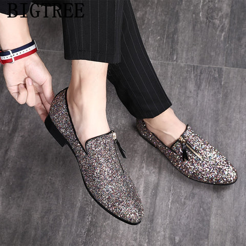 Image of glitter coiffeur loafers men dress shoe