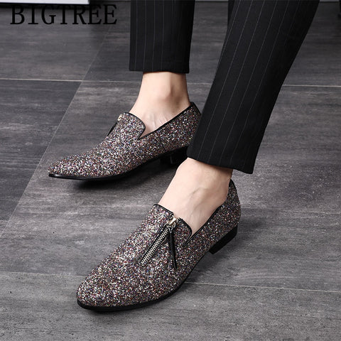 Image of glitter coiffeur loafers men dress shoe