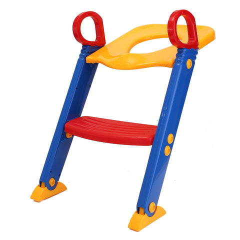 Image of KIDS POTTY TRAINING SEAT WITH STEP STOOL LADDER