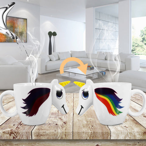 Image of Color Changing Rainbow Unicorn Mug