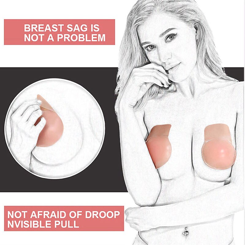 2018 latest design fashion lift breast push-up silicone sexy nipple cover
