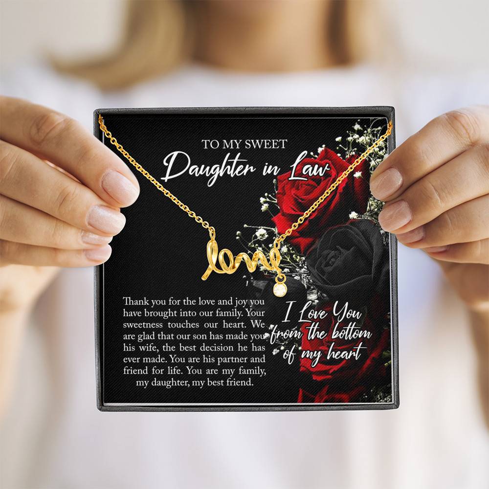 To My Sweet Daughter In Law