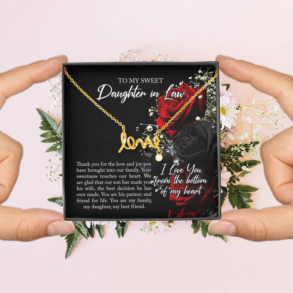 To My Sweet Daughter In Law