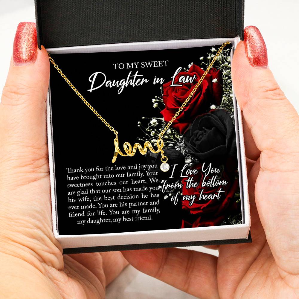 To My Sweet Daughter In Law