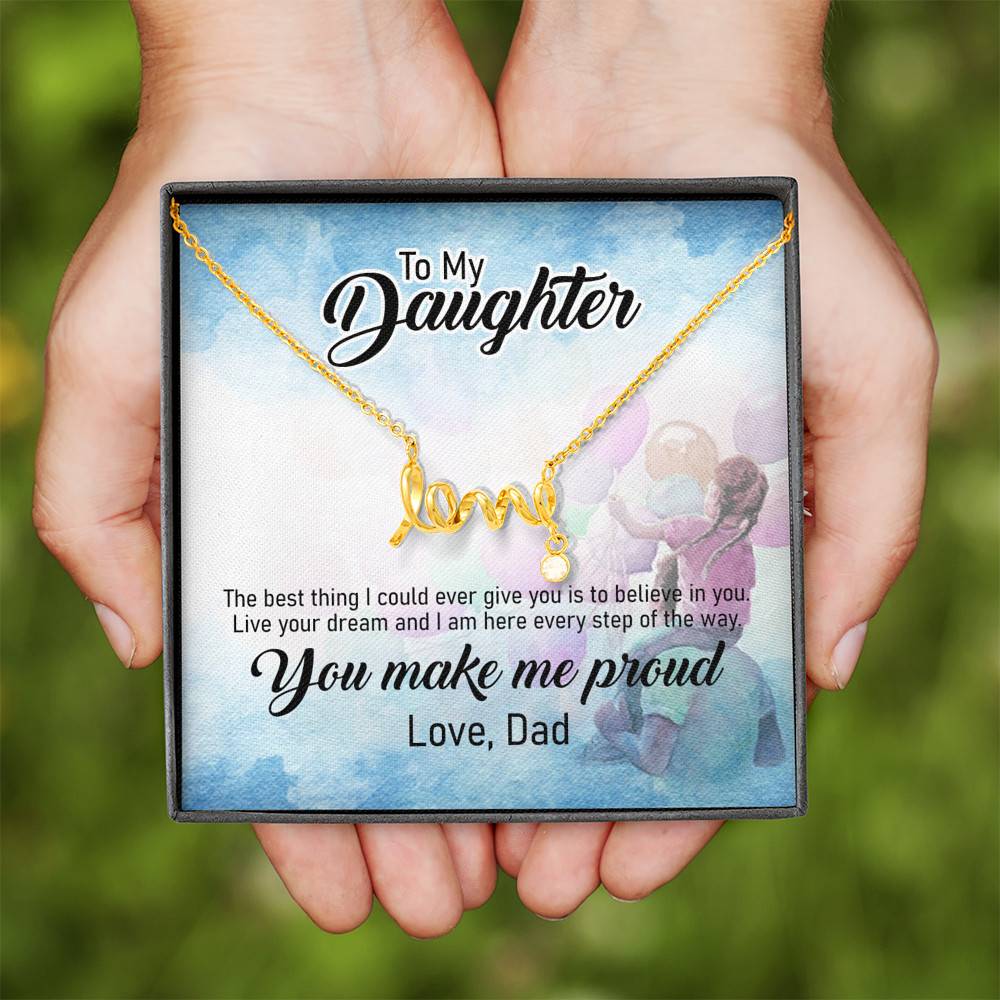 To My Daughter, Love Dad