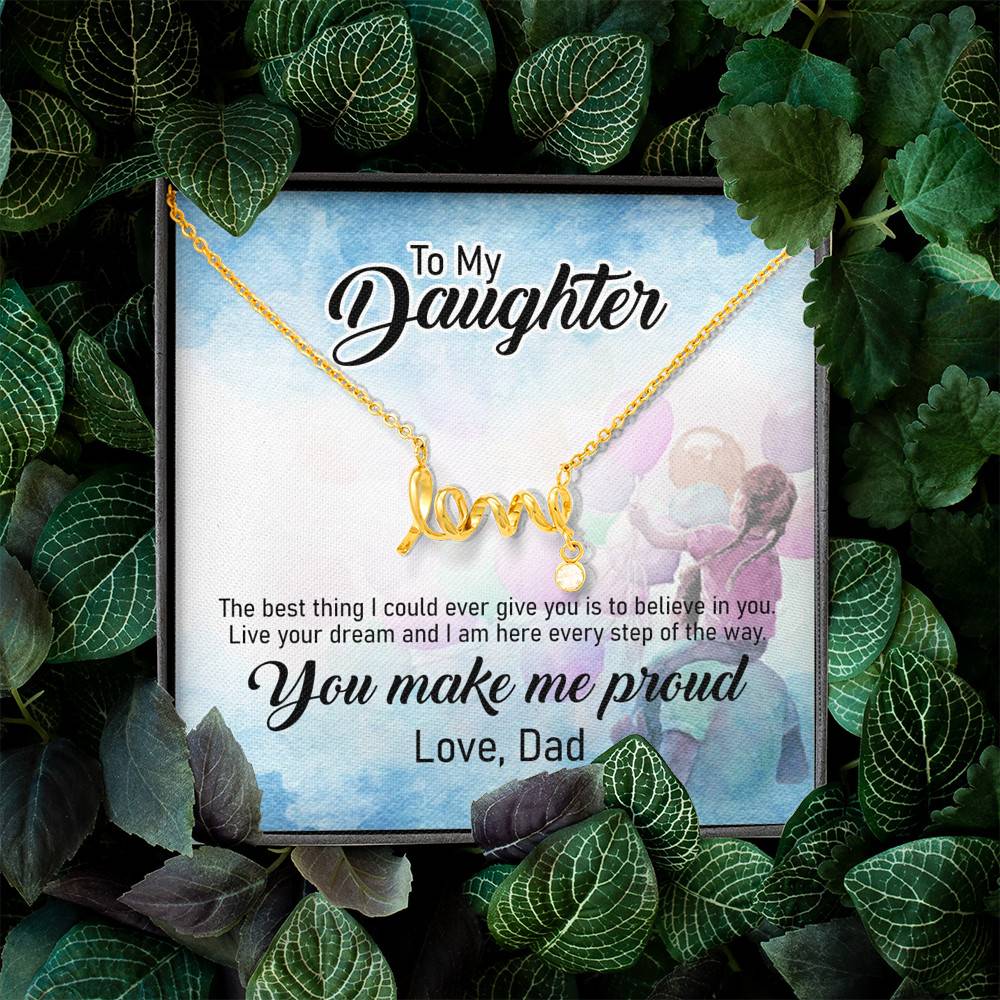 To My Daughter, Love Dad