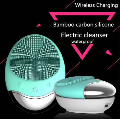 Image of Wireless Silicone Facial Cleansing Massage Brush