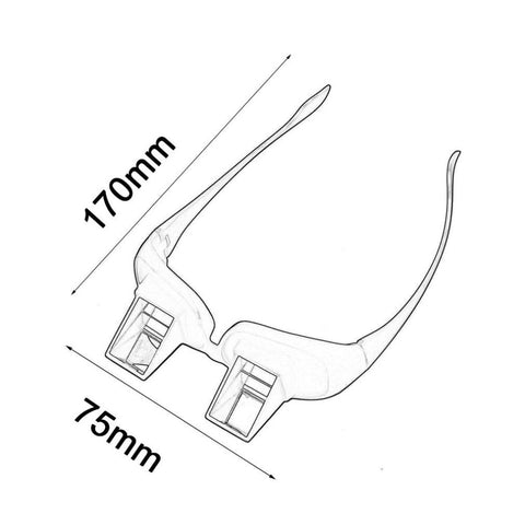 Image of Amazing Lazy Creative Periscope Horizontal Reading TV Sit View Glasses