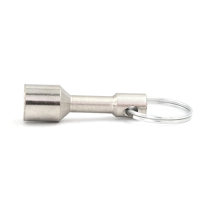 Magnet keychain with split ring pocket