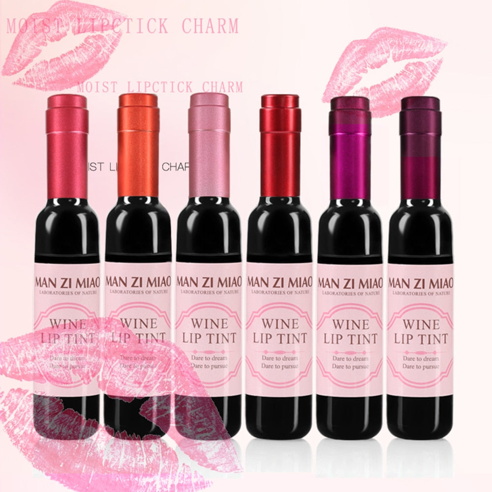 Waterproof Wine Shape Lip Tint Gloss