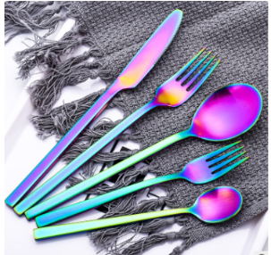 Image of Colorful Romantic Dinner Set