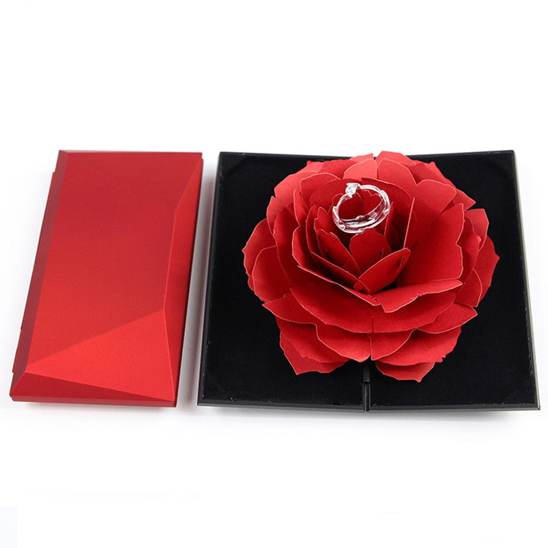 Red Rose Ring Box