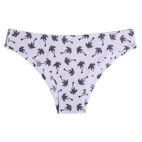 Image of Print Mesh Breathable Seamless Panties Underwear Sexy Thongs