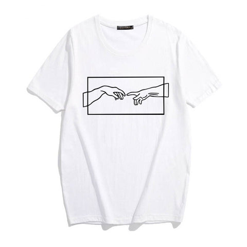 Image of Michelangelo T Shirt Aesthetic Art Harajuku Graphic Tees