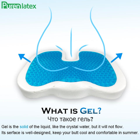 Image of PurenLatex 46*36 U Shape Silicone Gel Cushion Memory Foam Pillow