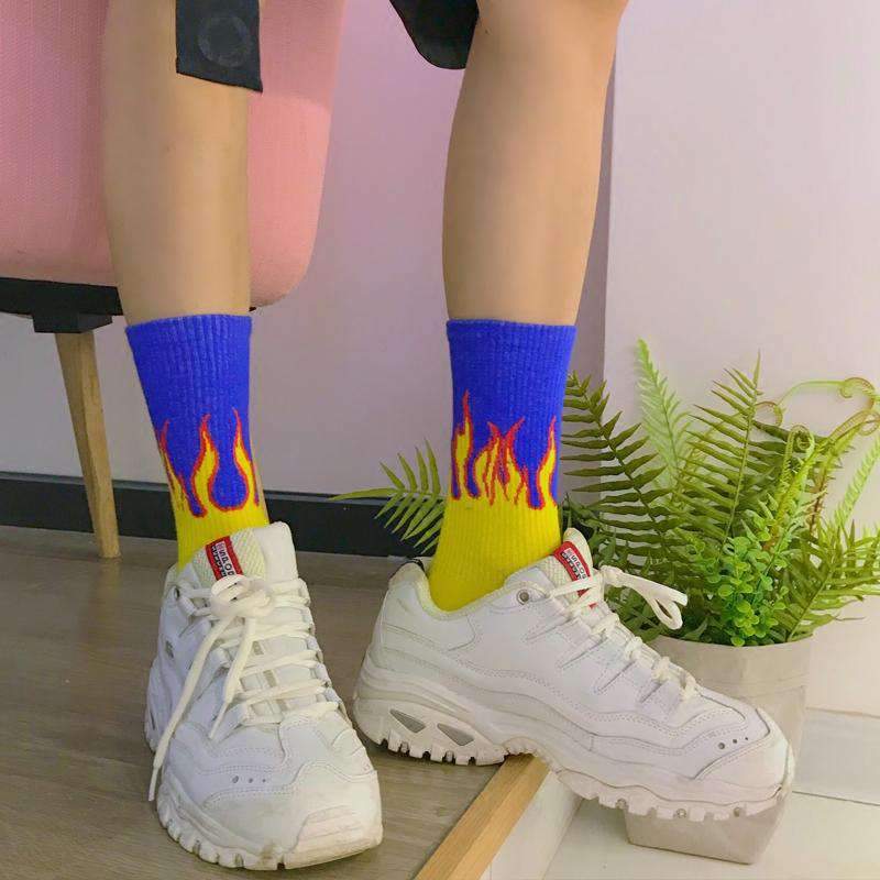 Cora Flame Socks