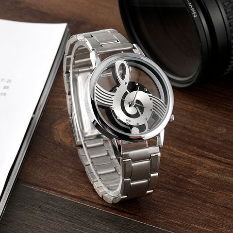 Image of Stylish Treble Clef (G Clef) Musical Watch