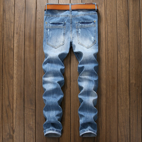 Image of Santa Monica Ripped Washed Premium Denim