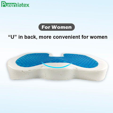 Image of PurenLatex 46*36 U Shape Silicone Gel Cushion Memory Foam Pillow
