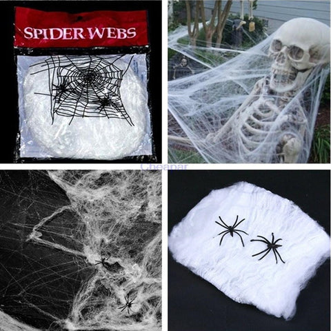 Image of Spider Web Horror Halloween Decoration For Bar Haunted House