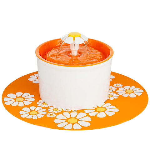 Image of 1.6L Flower Style Pet Water Drinking Fountain