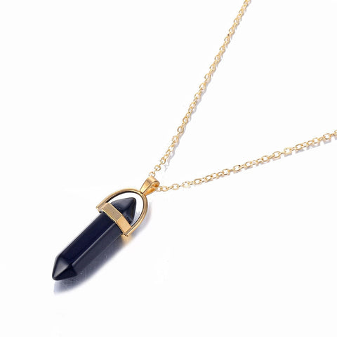 Image of Hexagonal Column Quartz Necklaces Pendant