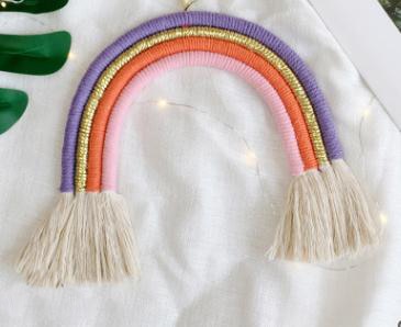 Kids Room Rainbow Hanging Decoration Rainbow Wall Hanging Decor