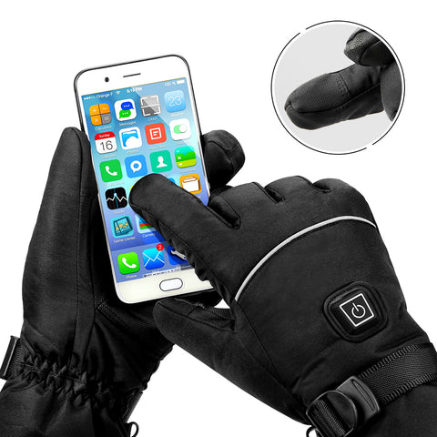 Image of Motorcycle Gloves Waterproof Heated Guantes