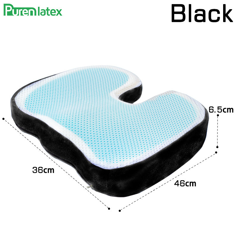 PurenLatex 46*36 U Shape Silicone Gel Cushion Memory Foam Pillow