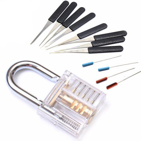 Image of TRANSPARENT PADLOCK SET