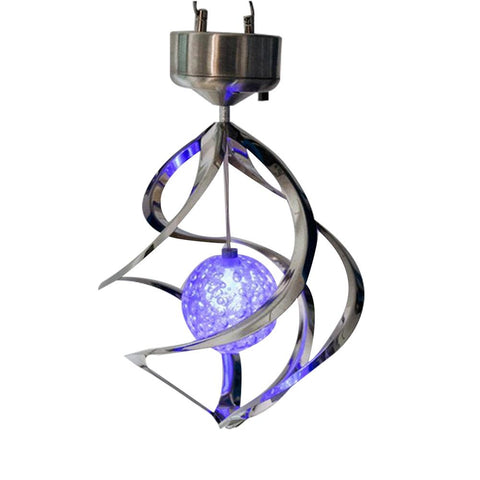 Image of LED Color Changing Solar Wind Chime Light