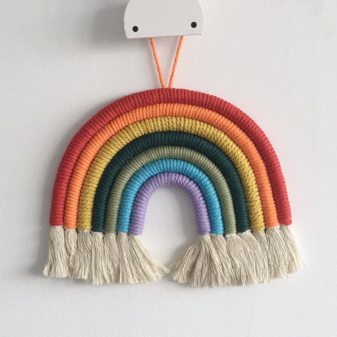 Image of Kids Room Rainbow Hanging Decoration Rainbow Wall Hanging Decor