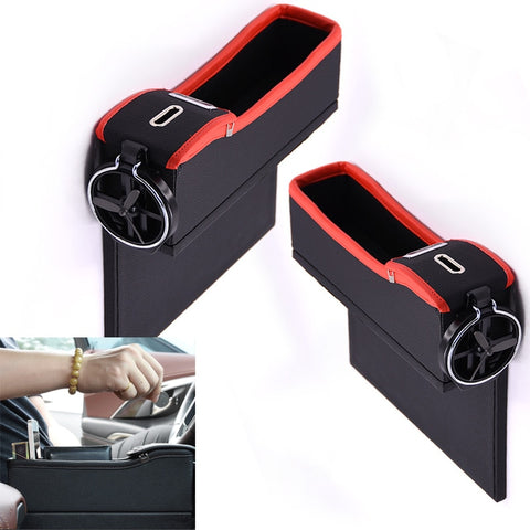 Image of Car seat storage box and drink holder
