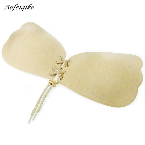 Image of Strapless Drawstrings Push Up Bra