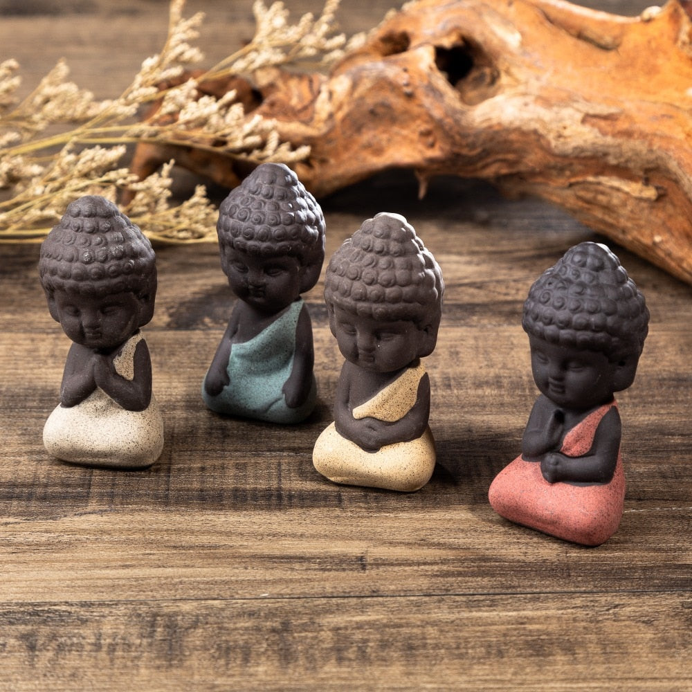 Small Buddha Charm Figurine Jewelry Display Decoration