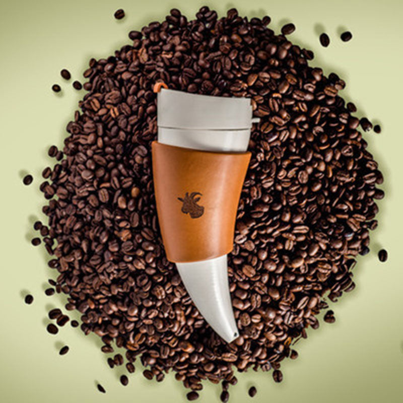 Metal Style Goat's Horn Stainless Steel Thermos Coffee