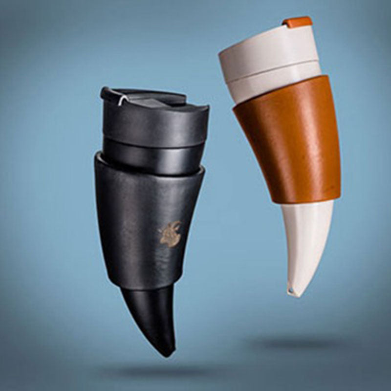 Metal Style Goat's Horn Stainless Steel Thermos Coffee