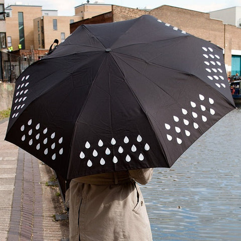 Image of Colour Changing Umbrella When it encounters water