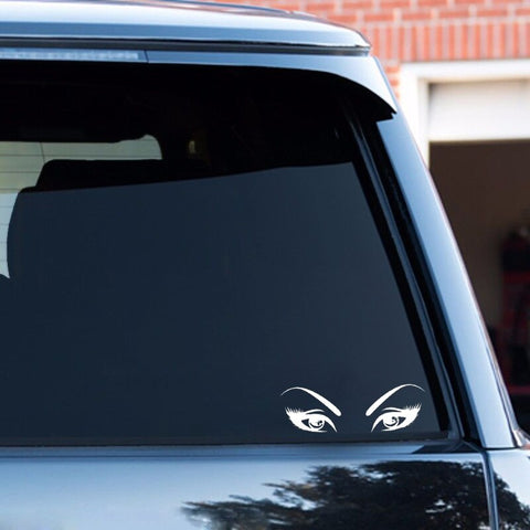 Image of Mysterious Look Women Eyes Car Sticker Decoration