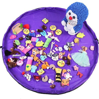 Image of Portable Kids Toy Storage Bag and Play Mat Lego