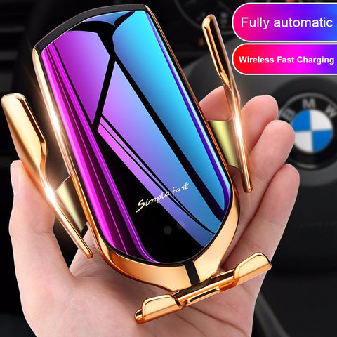 Image of 360 Rotation QI Silicone Pad Wireless Fast Car Charger Wireless Car Phone Holder