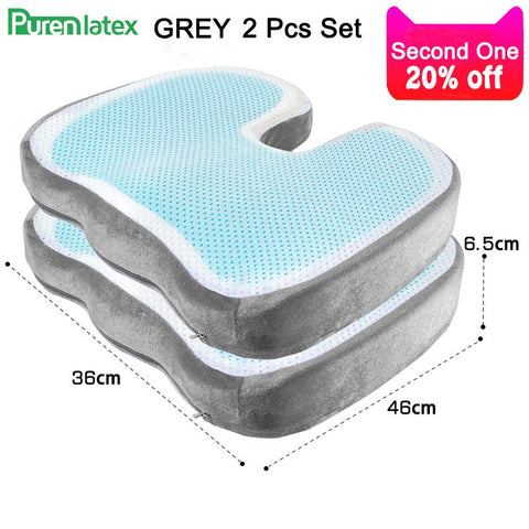 Image of PurenLatex 46*36 U Shape Silicone Gel Cushion Memory Foam Pillow