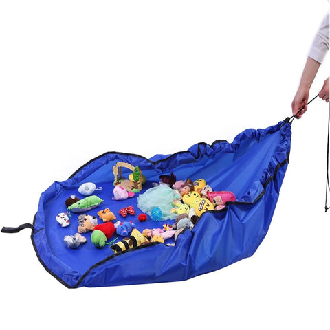 Image of Portable Kids Toy Storage Bag and Play Mat Lego